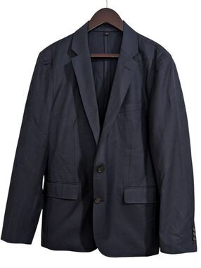 J.Crew Ludlow Blazer 40R Navy Wool Cotton Blend American Woolen Co H2794